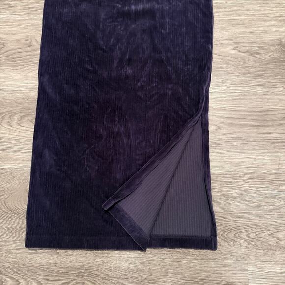 Free People Helen Midi Skirt Dark Purple Corduroy Velvet XS Whimsigoth Coquette - Picture 6 of 10